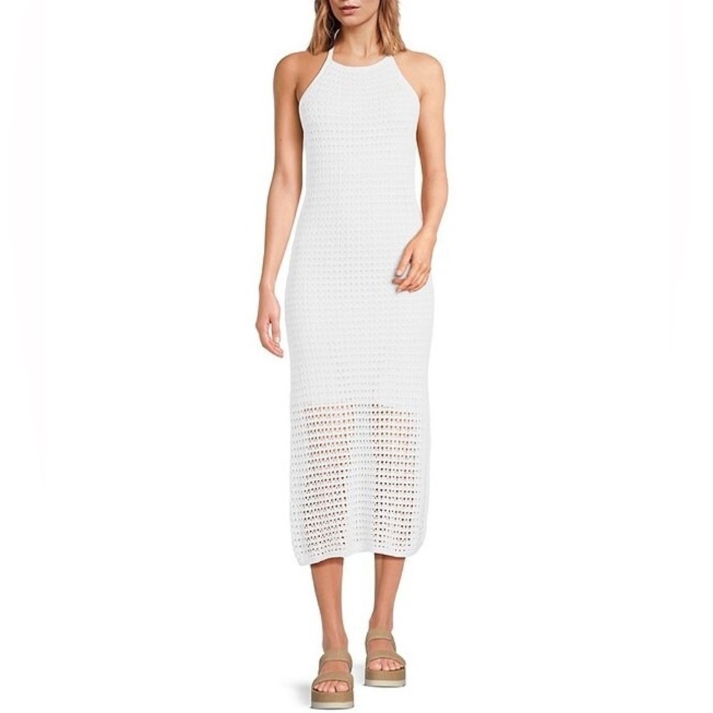 NEW Every Crochet Halter Neck Sleeveless Maxi Dress Women’s XL
